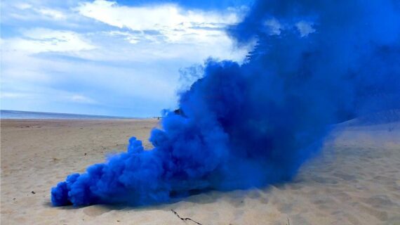 Świeca dymna RDG2 ARK-O niebieska